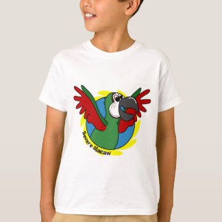 T-shirt Enfant grave d'ara de bande dessinée heureuse