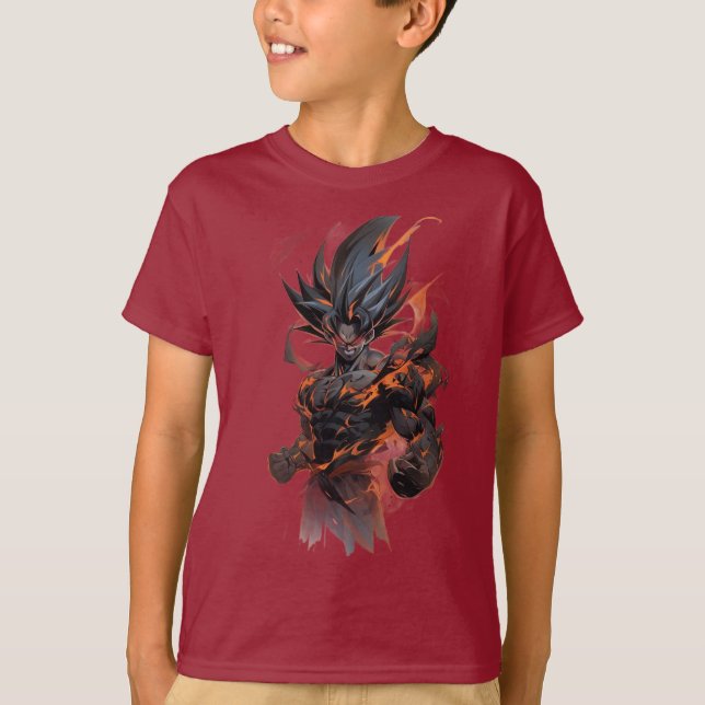 T-shirt enfant guerrier de l'Anime (Devant)