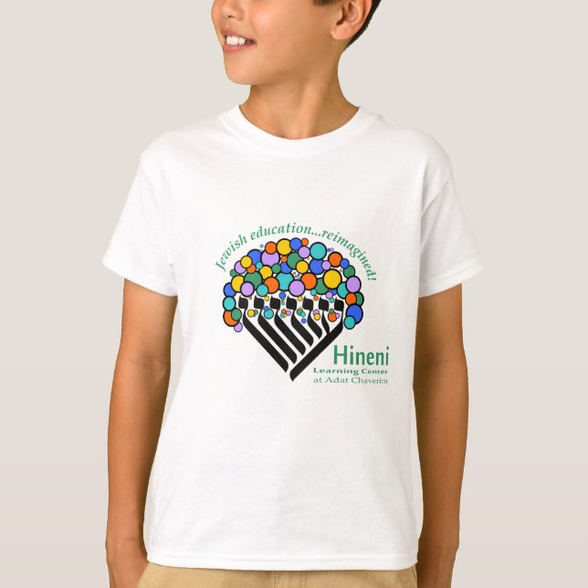 T-Shirt Enfant Hineni Learning Center - Blanc (Devant)