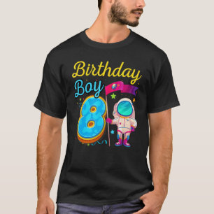 T-shirt Enfant Huit 8e anniversaire astronaute lune-espace