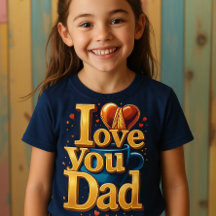 T-shirt enfant "I Love You Dad"