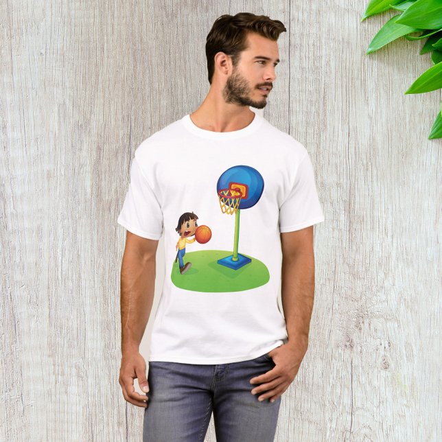 T-shirt Enfant Jouer au basket-ball avec Hoop Fun Sports (Créateur téléchargé)