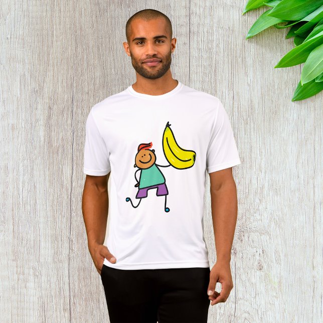 T-shirt Enfant Joueur tenant une grande banane jaune (Créateur téléchargé)