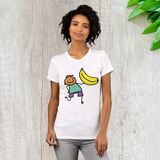 T-shirt Enfant Joueur tenant une grande banane jaune (Créateur téléchargé)