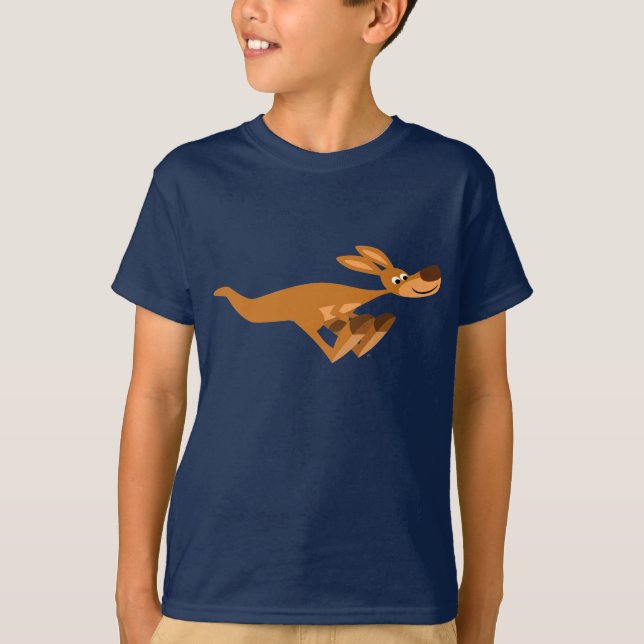 T-shirt enfant Kangaroo Cartoon Rapide (Devant)