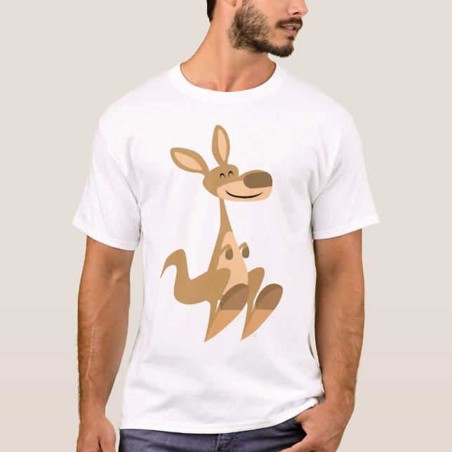 T-shirt enfant Kangaroo joyeux caricature (Devant)