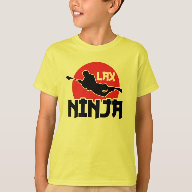 T-shirt enfant Lacrosse LAX Ninja (Devant)