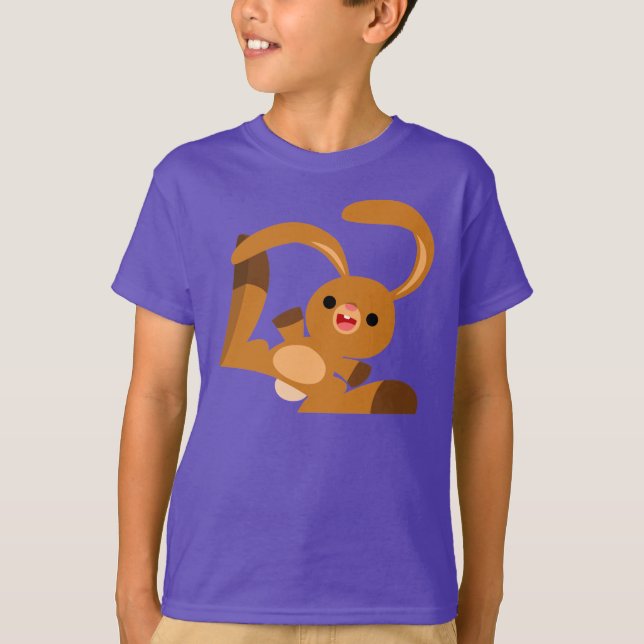 T-shirt enfant lapin de danse mignonne (Devant)