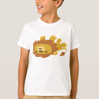 T-shirt enfant Lion Lazy en caricature mignonne