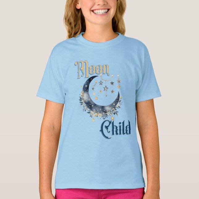 T-shirt enfant lune (Devant)