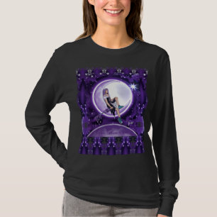T-shirt enfant lune violette