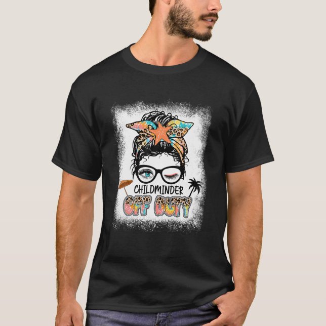 T-shirt Enfant mineur hors service Messy Bun Vacances été  (Devant)