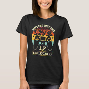 T-shirt Enfant Niveau 12 Déverrouillé stupéfiant depuis 20