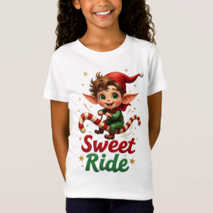 T-Shirt Enfant Noël Elf Sweet Ride