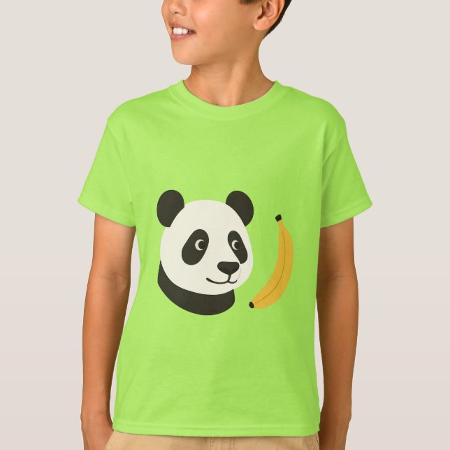 T-Shirt Enfant Panda Banane (Devant)