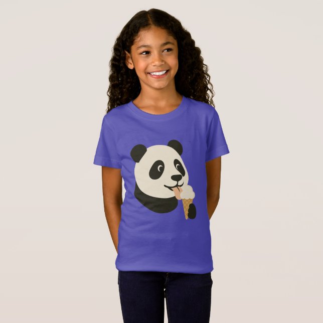 T-Shirt Enfant Panda Glace (Devant entier)