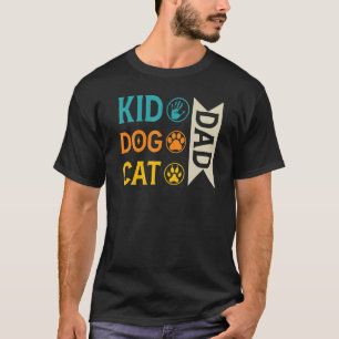 T-shirt Enfant Papa Chien Papa Chat Papa Paw God For Men F