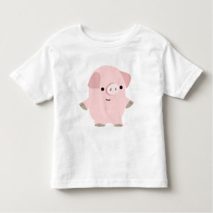 T-shirt enfant personnalisé pour cochon de dessin