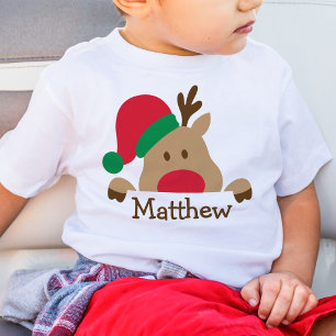 T-shirt enfant personnalisé Reindeer de Noël