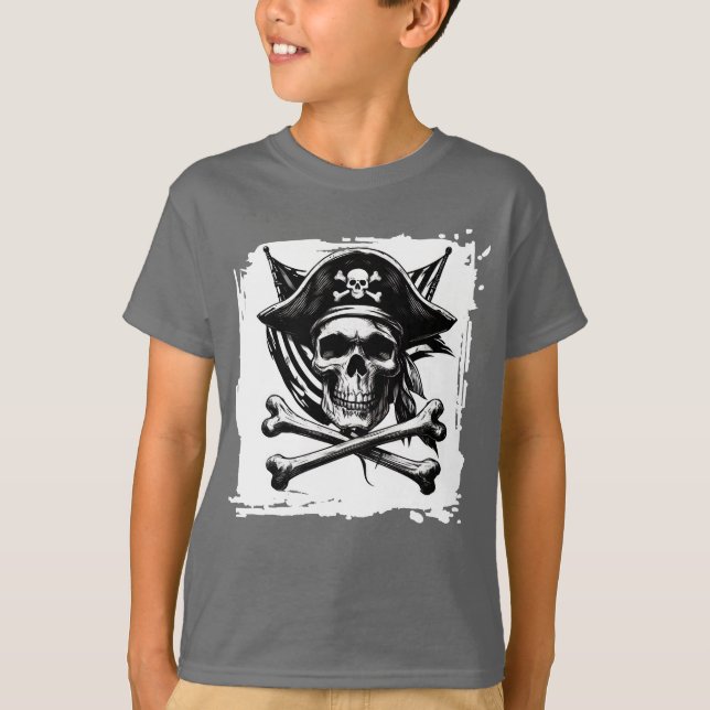 T-shirt enfant pirate (Devant)