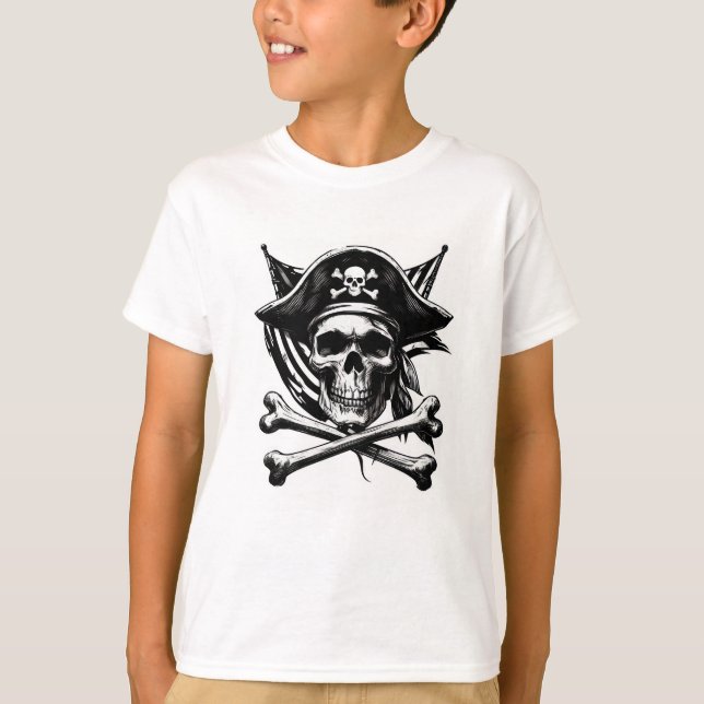 T-shirt enfant pirate (Devant)