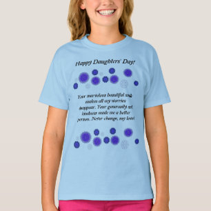 T-shirt enfant pour filles jour présent