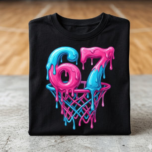 T-Shirt Enfant Rigolo Basketball Drip 6 7 Mème