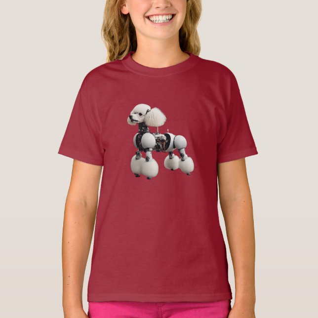 T-shirt enfant Robot Caniche Mignon (Devant)