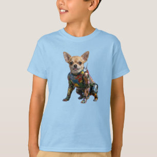 T-Shirt Enfant Robot Chihuahua Mignon