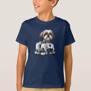 T-shirt enfant Robot Mignon Shih Tzu