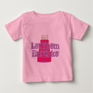 T-shirt enfant rose avec tutu "Laissez-les manger