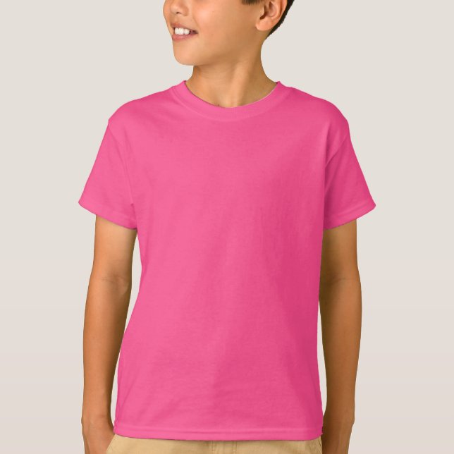 T-shirt enfant rose foncé (Devant)