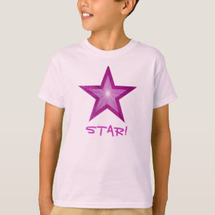 T-shirt enfant rose Star 'STAR !'
