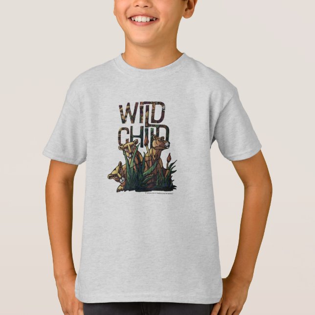 T-shirt Enfant sauvage Lion Cubs Enfants Tee (Devant)