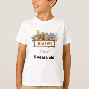 T-shirt enfant sauvage pour l'anniversaire
