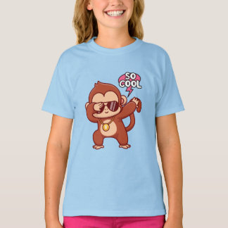 t-shirt enfant singe cool