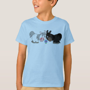 T-shirt enfant Standoff Ponies en caricature migno
