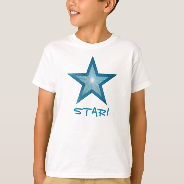 T-shirt enfant "STAR !" Blue Star (Devant)