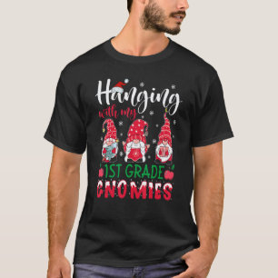 T-shirt Enfant suspendu avec mon professeur de Noël Gnomie