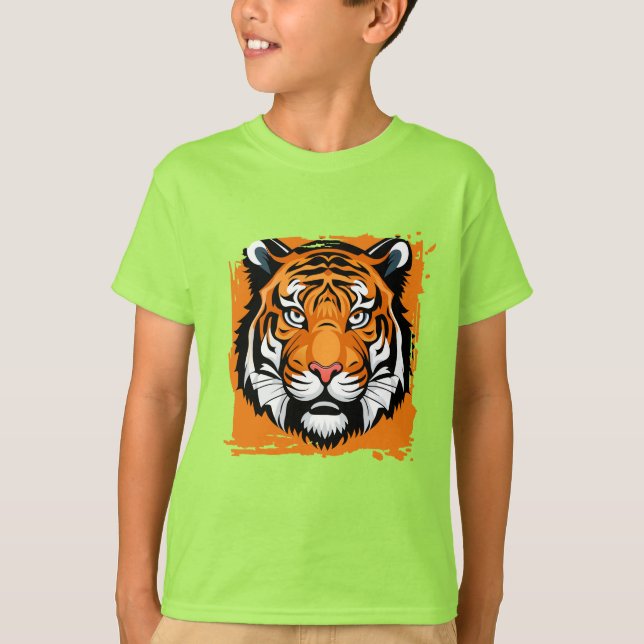 T-shirt enfant tigre (Devant)