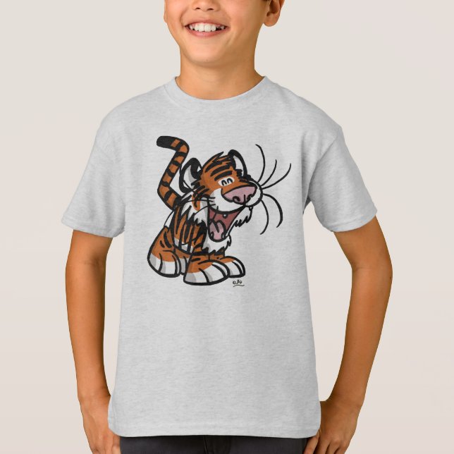 T-shirt enfant tigre de Lil' (Devant)