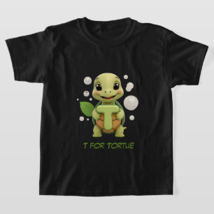 T-shirt enfant Tortue Mignonne T est pour Tortue