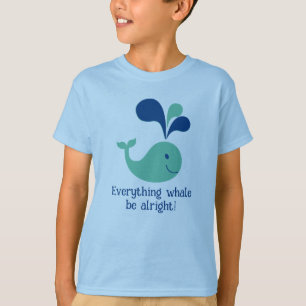 T-shirt enfant "Tout va bien à la baleine !"