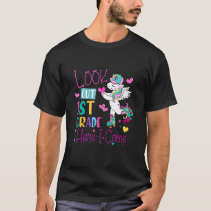 T-shirt Enfant Unicorne Regardez dehors 1ère année de 1ère