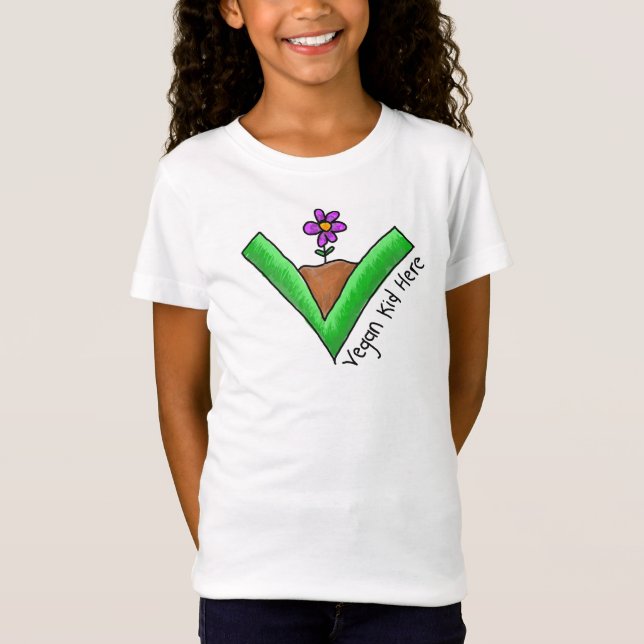 T-Shirt "Enfant Végétalien Ici" (Devant)