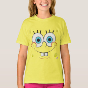 T-shirt enfant visage de cartoon éponge à dents de
