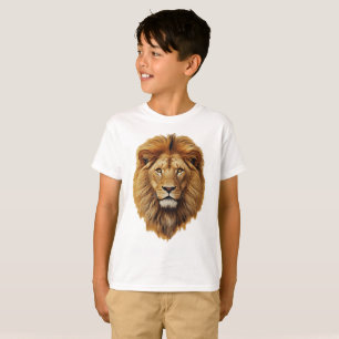 T-Shirt Enfant Visage Lion   Tee Cute Animal de la