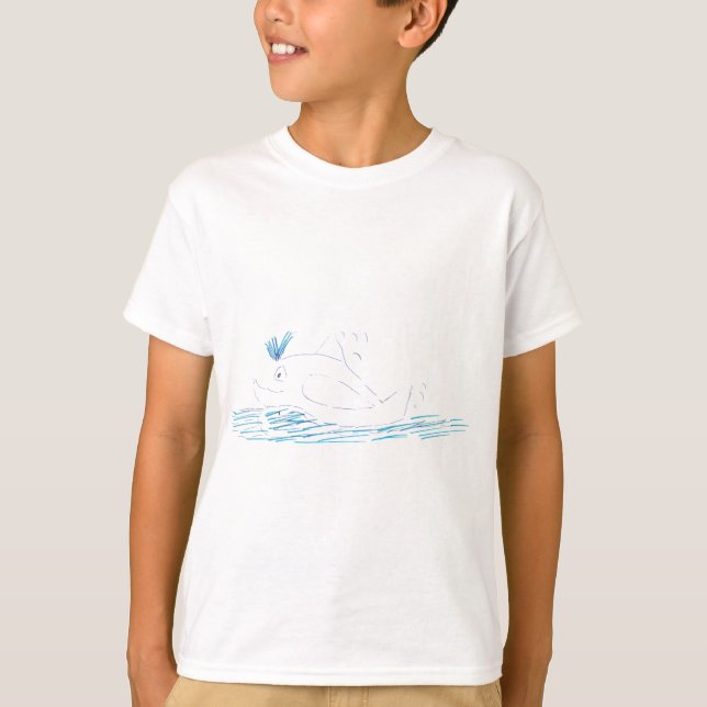 T-shirt enfant Wally Whale (Devant)