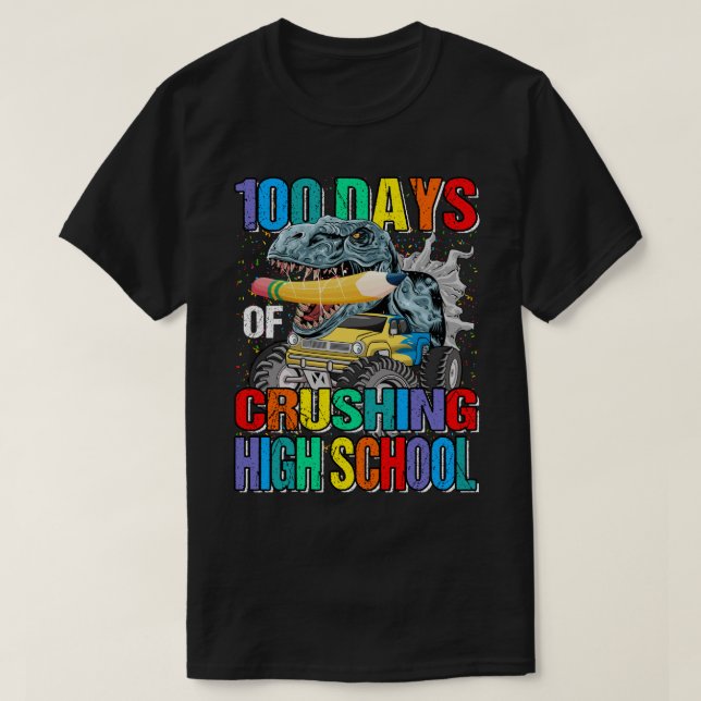 T-shirt Enfants 100 Jours De Croishing High School Monster (Design devant)
