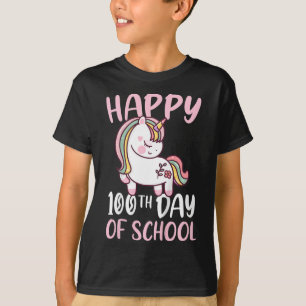 T-shirt Enfants 100 Jours De Filles D'École Joyeux 100E Jo
